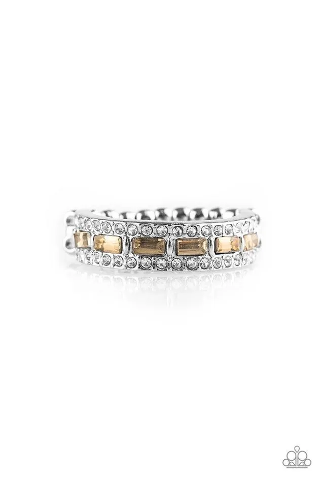 Paparazzi Ring Get The LOOT Brown Paparazzi Jewelry Rings