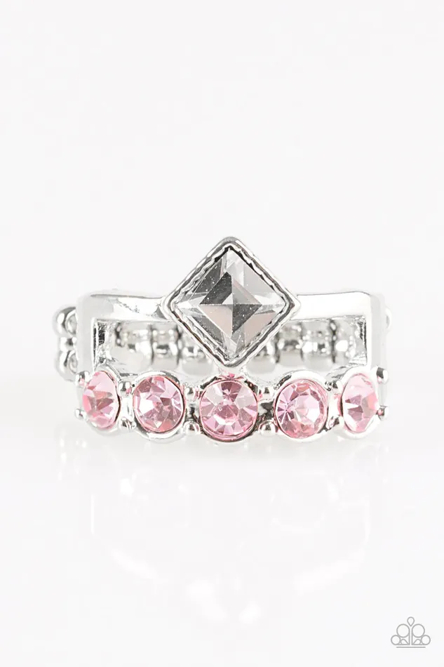 Paparazzi Ring Gone With The Glitter Pink Paparazzi Jewelry Rings