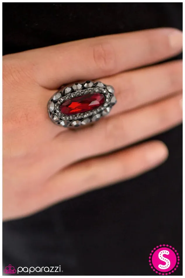 Paparazzi Ring Its Good to be Queen Red Paparazzi Jewelry Rings
