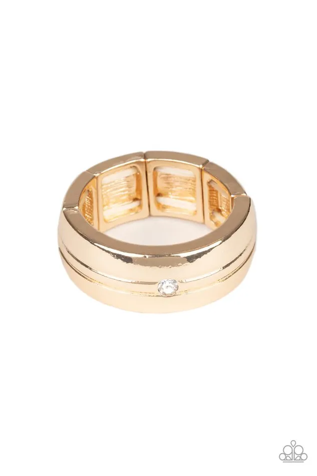Paparazzi Ring Leading Man Gold Paparazzi Jewelry Rings Paparazzi Ring Leading Man Gold Paparazzi Jewelry Rings