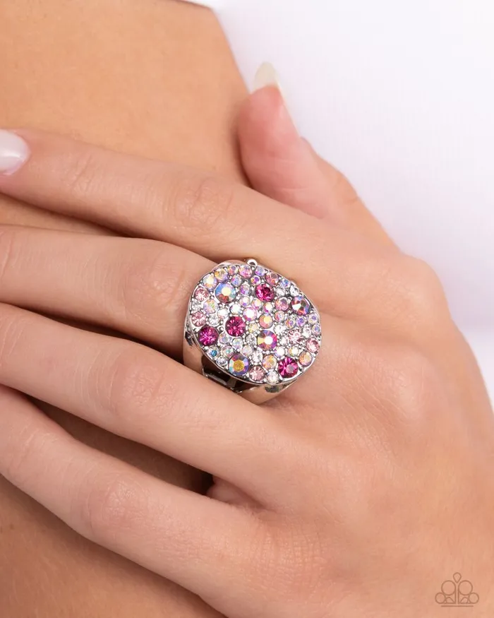Paparazzi Ring Pampered Pattern Pink Paparazzi Jewelry Rings