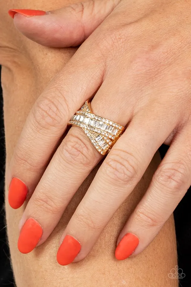 Paparazzi Ring Status Update Gold Paparazzi Jewelry Rings