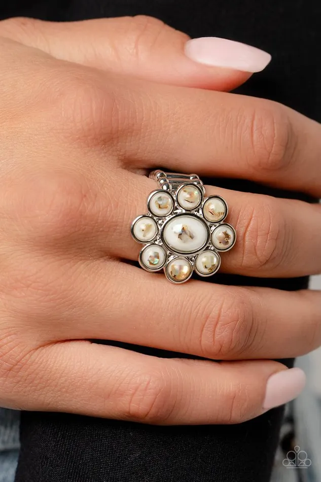 Paparazzi Ring Time to SHELLebrate White Paparazzi Jewelry Rings