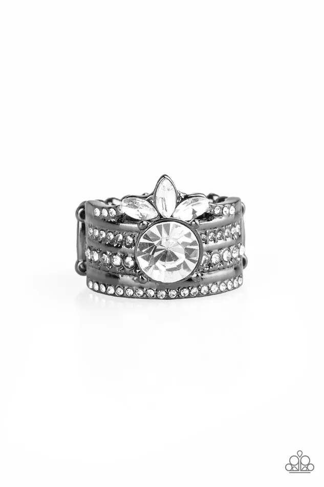 Paparazzi Ring Top Dollar Bling Black Paparazzi Jewelry Rings