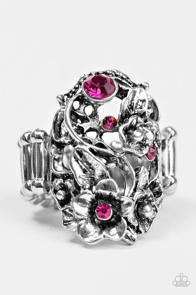Paparazzi Ring Toss The Bouquet Pink Paparazzi Jewelry Rings