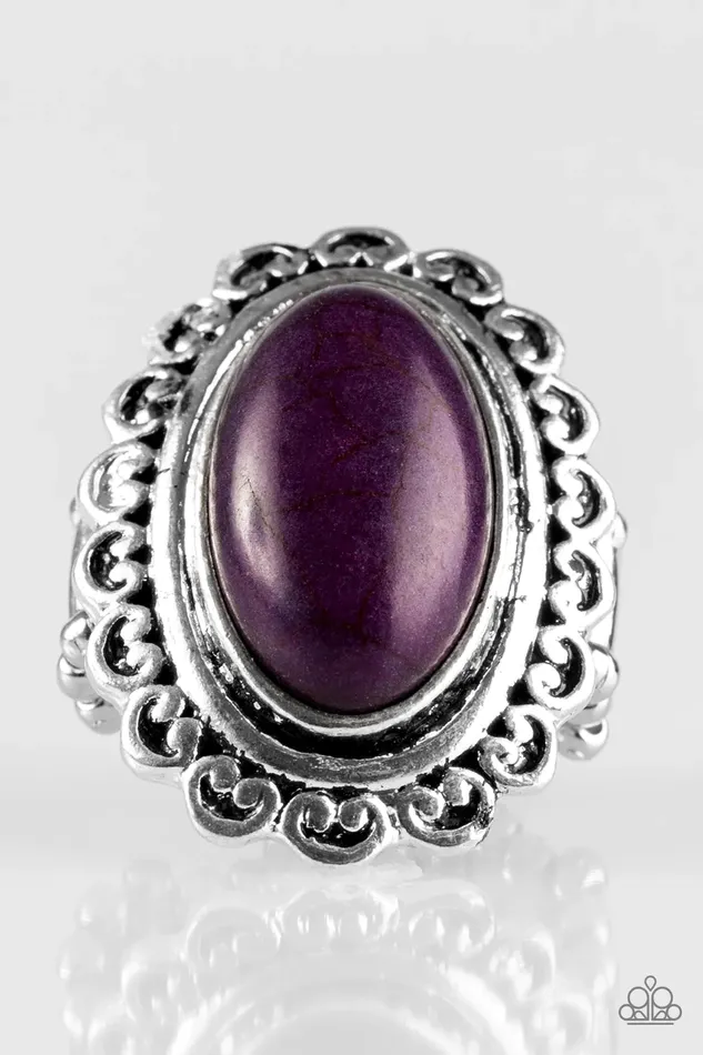 Paparazzi Ring Western Wayfarer Purple Paparazzi Jewelry Rings
