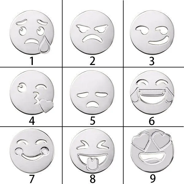 Personalized Initial Emoji Letter Necklace Sterling Silver Belbren Necklaces