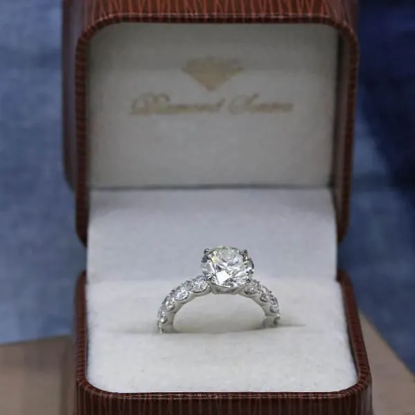 Precious 14k White Gold Engagement Ring w 552ct Diamonds Diamond Source NYC Rings Precious 14k White Gold Engagement Ring w 552ct Diamonds Diamond Source NYC Rings