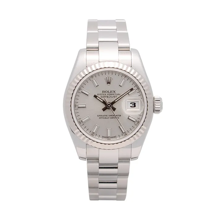 Preowned Rolex Watches Rolex Datejust 26 Watch SSWG Silver Dial Oyster Automatic Preowned Preowned Rolex Watches Rolex Datejust 26 Watch SSWG Silver Dial Oyster Automatic Preowned