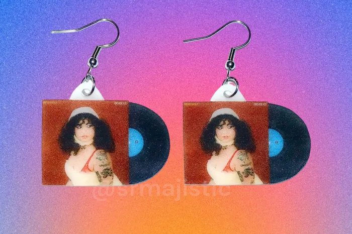 Remi Wolf Big Ideas Vinyl Album Handmade Earrings Sam Makes Things Earrings
