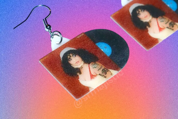 Remi Wolf Big Ideas Vinyl Album Handmade Earrings Sam Makes Things Earrings