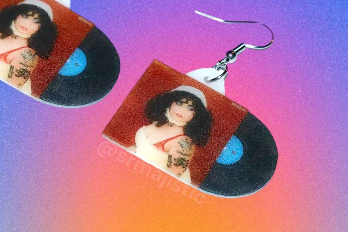 Remi Wolf Big Ideas Vinyl Album Handmade Earrings Sam Makes Things Earrings