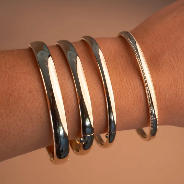 RG PreStyled Sets Gold Filled Malia Bangle 6mm