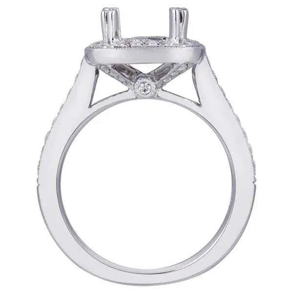 Rings Diamond Source NYC Classic elegant halo setting 18k white gold ring with 44ctw diamonds KR08665XD150