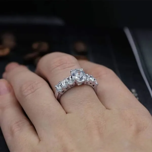Rings Diamond Source NYC Engagement ring with 295 ct of Total Diamond Weight Eng53500