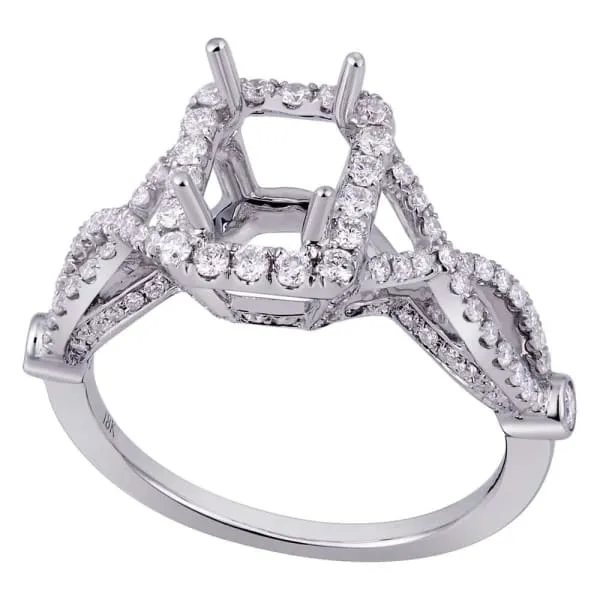 Rings Diamond Source NYC Featuring romantic halo setting 18k white gold ring with 63ct diamonds KR07133XD100 Rings Diamond Source NYC Featuring romantic halo setting 18k white gold ring with 63ct diamonds KR07133XD100