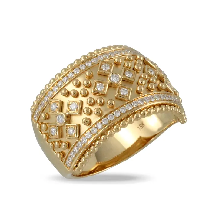 Rings Doves Doves 18K Yellow Gold Diamond Ring