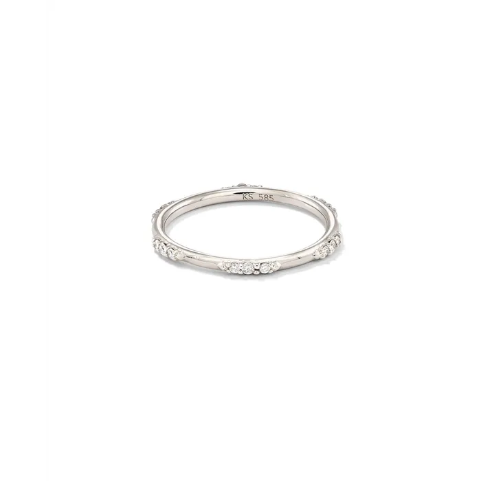 Rings Kendra Scott Kendra Scott Posey Diamond Band Ring 14K White Gold