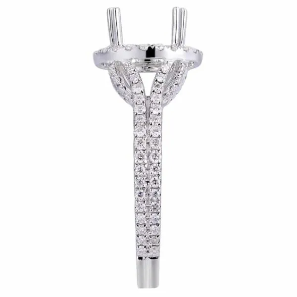 Rings Luxury modern halo setting 18k white gold ring with 60ctw diamonds KR12470XD200 Diamond Source NYC Rings Luxury modern halo setting 18k white gold ring with 60ctw diamonds KR12470XD200 Diamond Source NYC