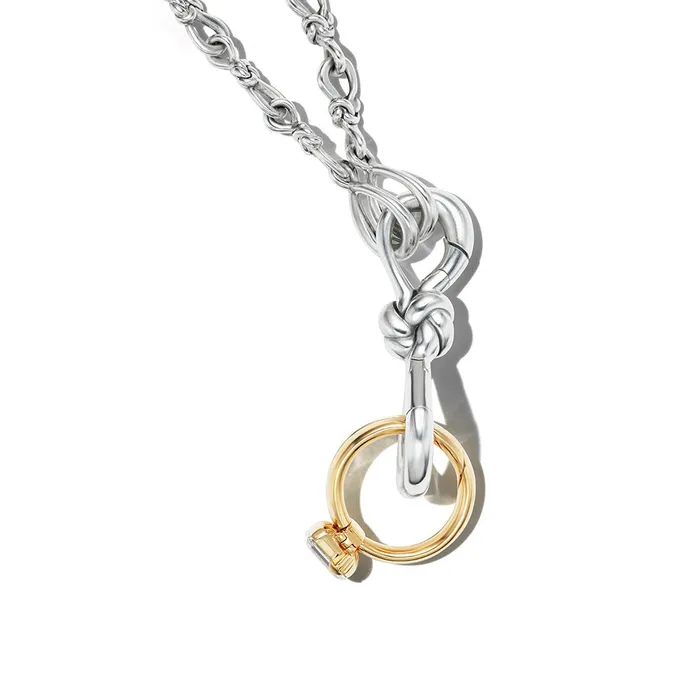 Rings Marla Aaron Marla Aaron Silver True Lovers Knot Lock