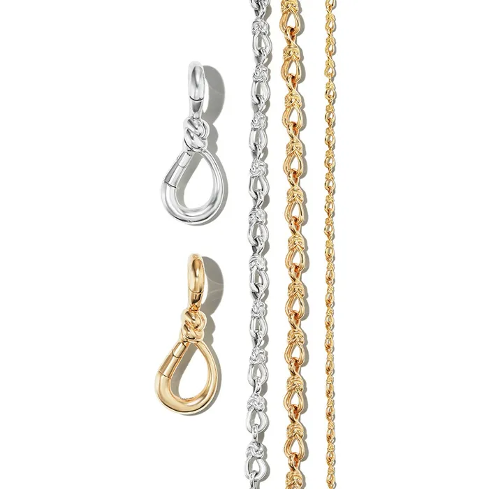 Rings Marla Aaron Marla Aaron Silver True Lovers Knot Lock