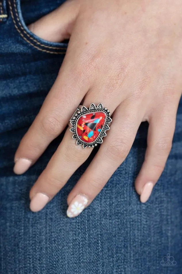 Rings Paparazzi Jewelry Paparazzi Ring Adobe Sunrise Red