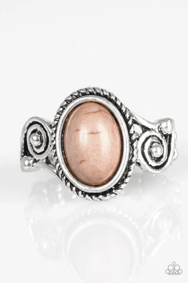 Rings Paparazzi Jewelry Paparazzi Ring Cactus Creek Brown