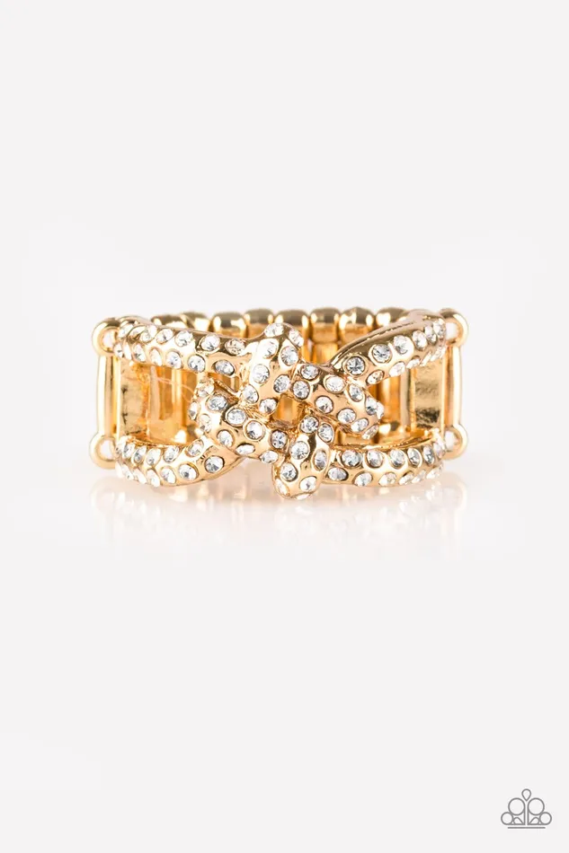 Rings Paparazzi Jewelry Paparazzi Ring Can Only Go UPSCALE From Here Gold