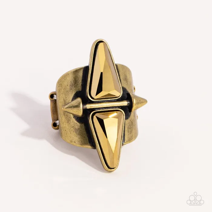 Rings Paparazzi Jewelry Paparazzi Ring Combustible Compass Brass
