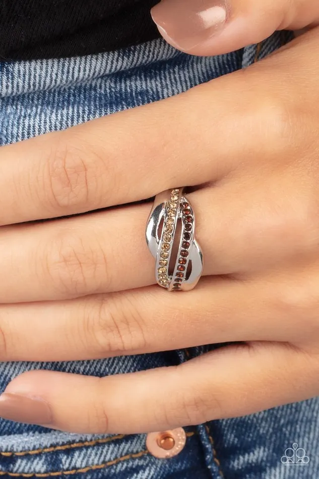 Rings Paparazzi Jewelry Paparazzi Ring Daintily Dreamy Brown