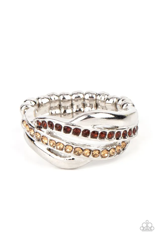 Rings Paparazzi Jewelry Paparazzi Ring Daintily Dreamy Brown Rings Paparazzi Jewelry Paparazzi Ring Daintily Dreamy Brown