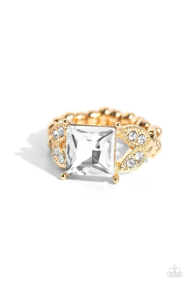 Rings Paparazzi Jewelry Paparazzi Ring Deluxe Drama Gold Rings Paparazzi Jewelry Paparazzi Ring Deluxe Drama Gold