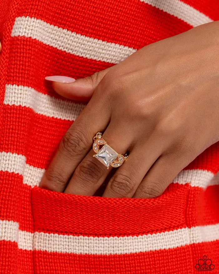 Rings Paparazzi Jewelry Paparazzi Ring Deluxe Drama Gold Rings Paparazzi Jewelry Paparazzi Ring Deluxe Drama Gold