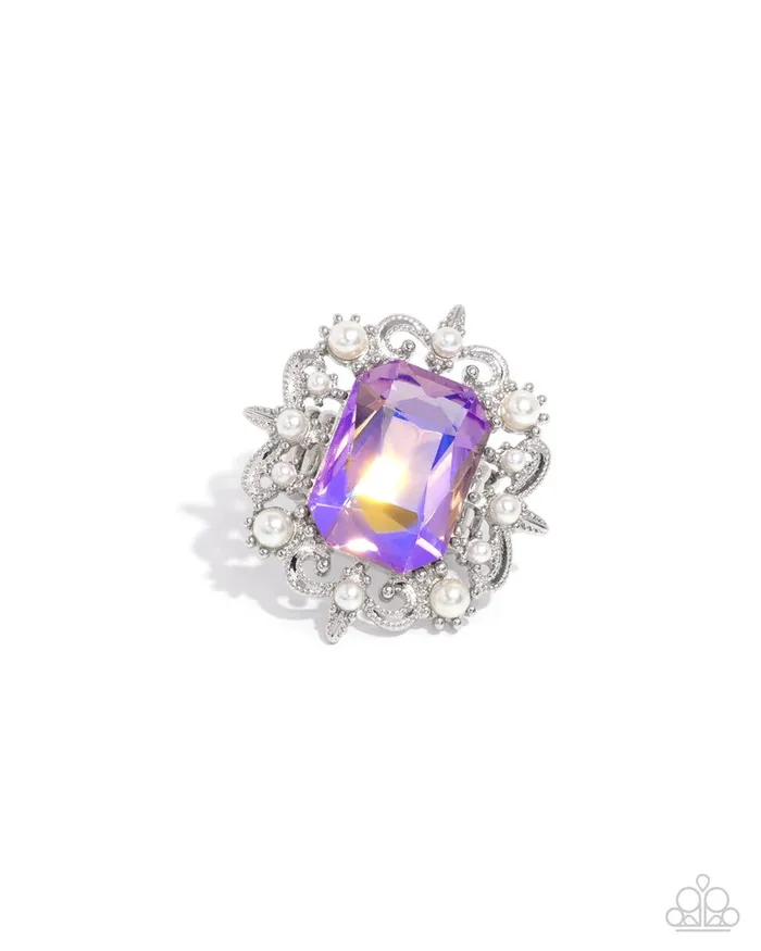 Rings Paparazzi Jewelry Paparazzi Ring Framed Flourish Purple Rings Paparazzi Jewelry Paparazzi Ring Framed Flourish Purple