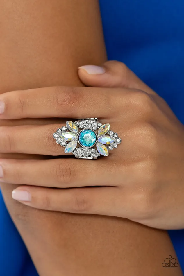 Rings Paparazzi Jewelry Paparazzi Ring GLISTEN Here Blue