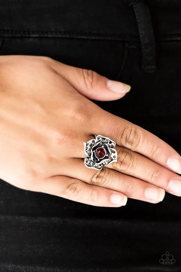 Rings Paparazzi Jewelry Paparazzi Ring Glowing Gardens Red