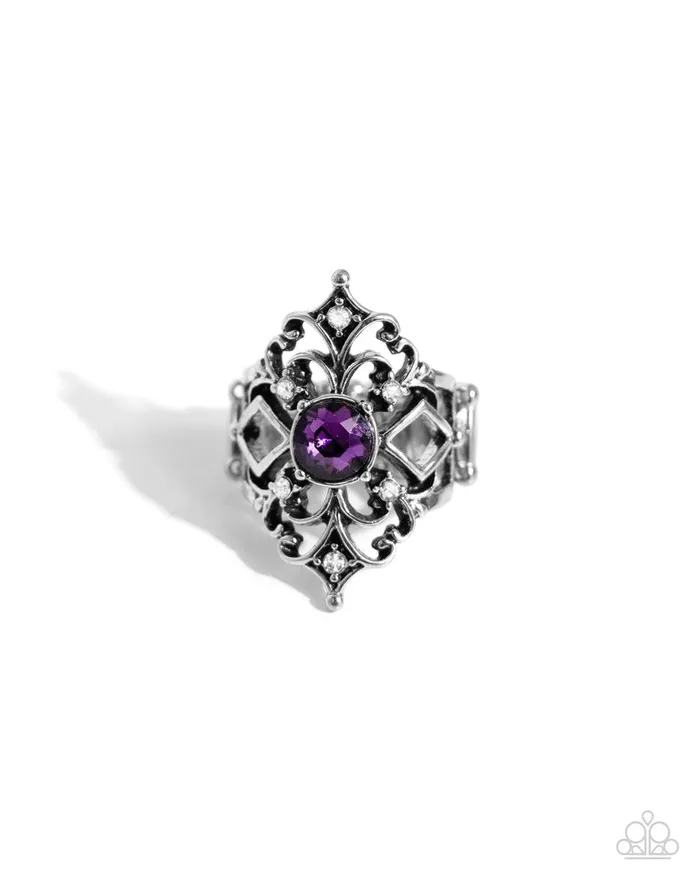 Rings Paparazzi Jewelry Paparazzi Ring Iconic Insignia Purple Rings Paparazzi Jewelry Paparazzi Ring Iconic Insignia Purple