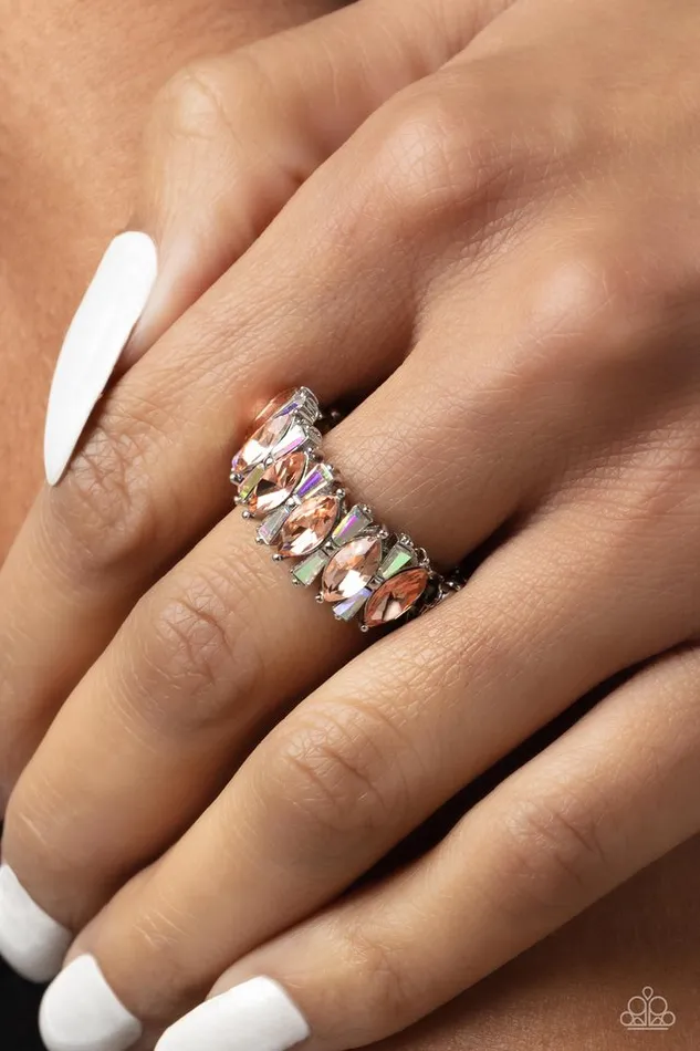 Rings Paparazzi Jewelry Paparazzi Ring Kaleidoscopic Knockout Orange