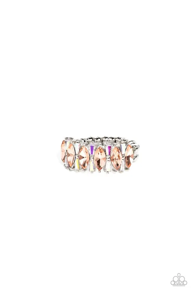 Rings Paparazzi Jewelry Paparazzi Ring Kaleidoscopic Knockout Orange