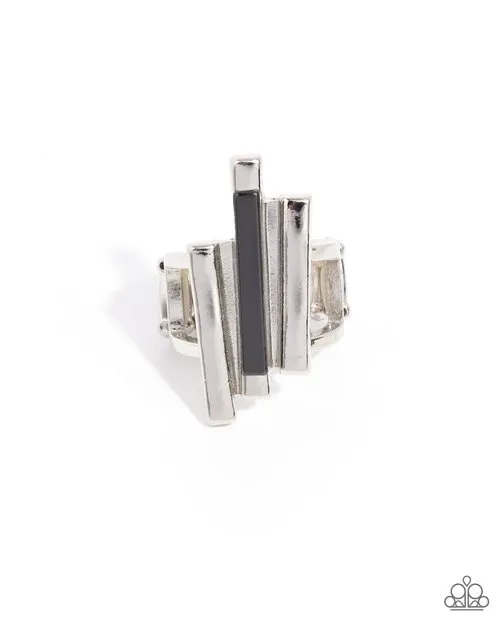 Rings Paparazzi Jewelry Paparazzi Ring Linear Loot Silver Rings Paparazzi Jewelry Paparazzi Ring Linear Loot Silver