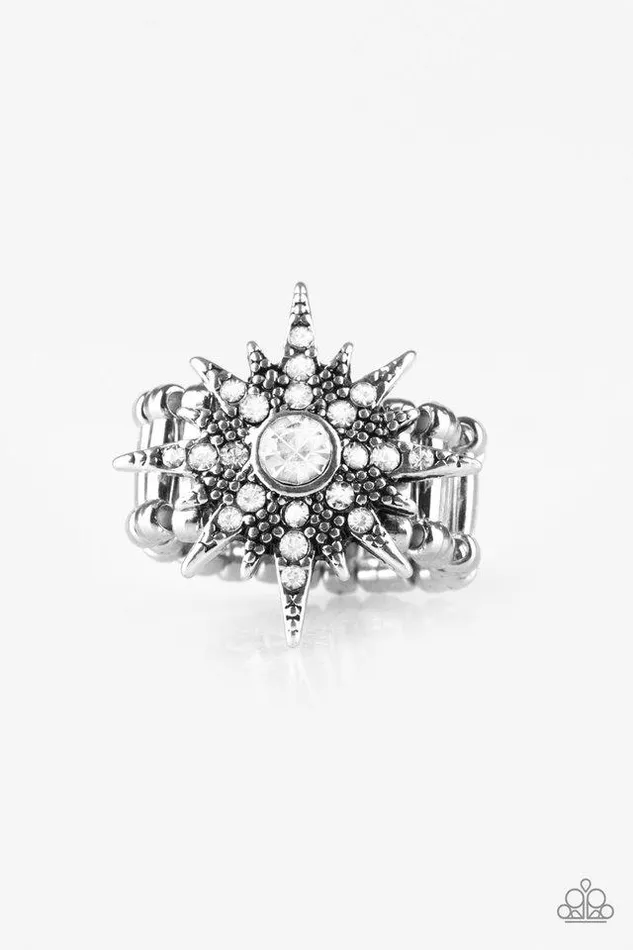 Rings Paparazzi Jewelry Paparazzi Ring Super Stellar White