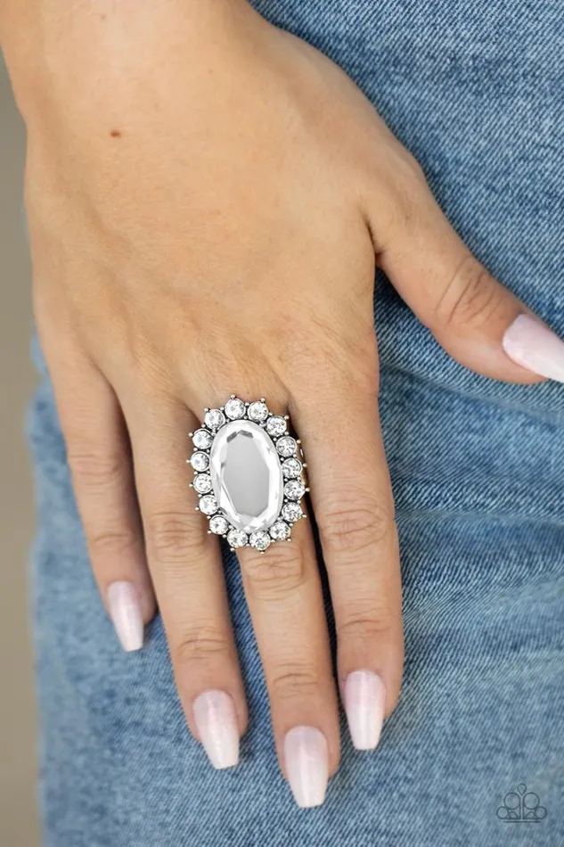 Rings Paparazzi Ring Bling Of All Bling White Paparazzi Jewelry