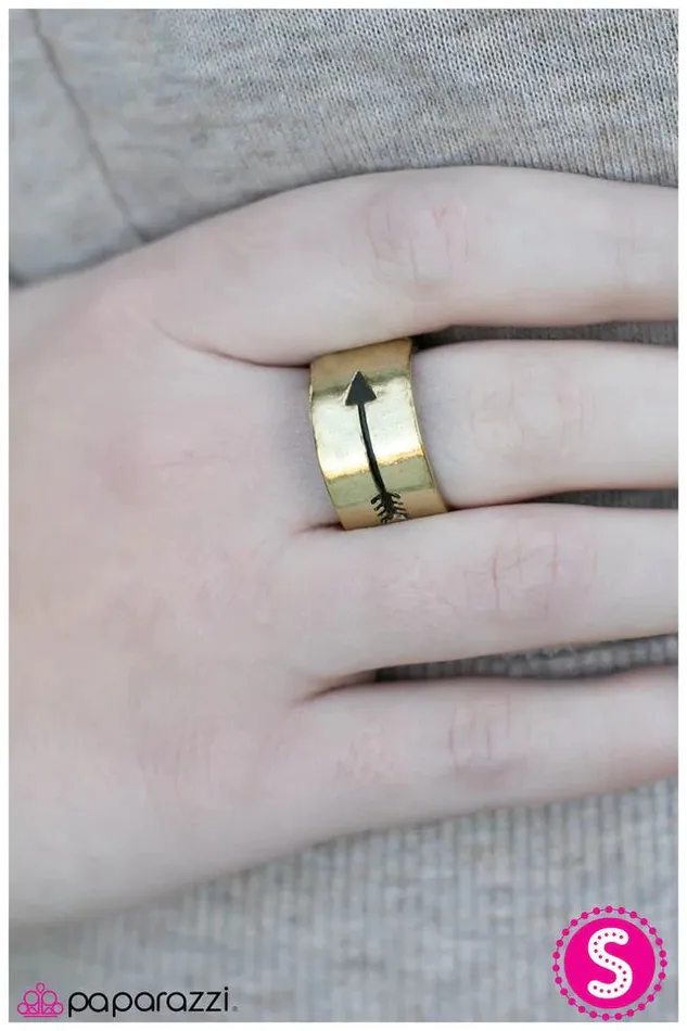 Rings Paparazzi Ring Follow Your Arrow Brass Paparazzi Jewelry
