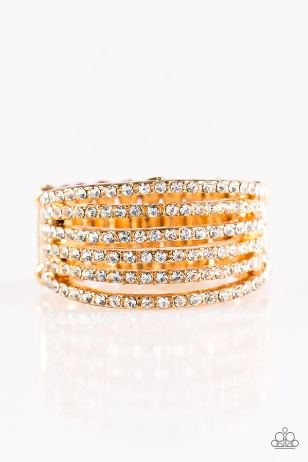 Rings Paparazzi Ring Girls Just Wanna Have FUNDS Gold Paparazzi Jewelry