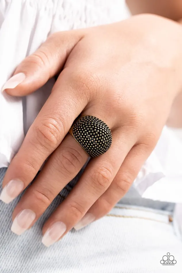 Rings Paparazzi Ring Packed Up Brass Paparazzi Jewelry