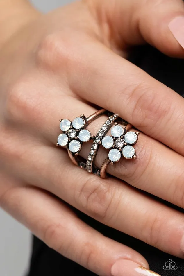 Rings Paparazzi Ring Precious Petals Copper Paparazzi Jewelry