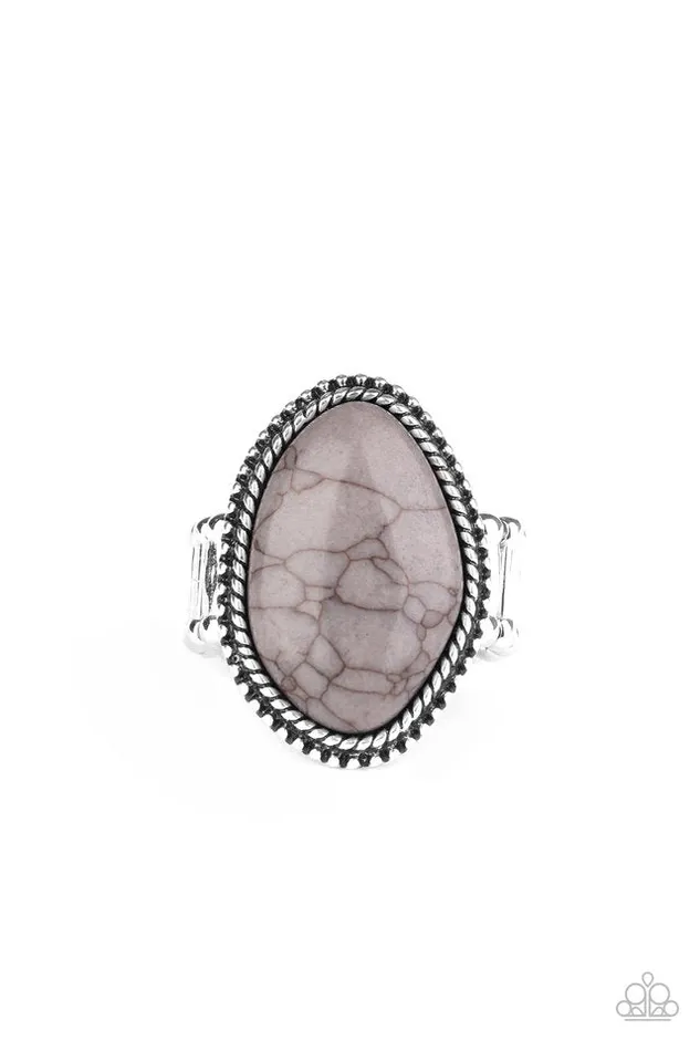 Rings Paparazzi Ring Stone Samba Silver Paparazzi Jewelry Rings Paparazzi Ring Stone Samba Silver Paparazzi Jewelry