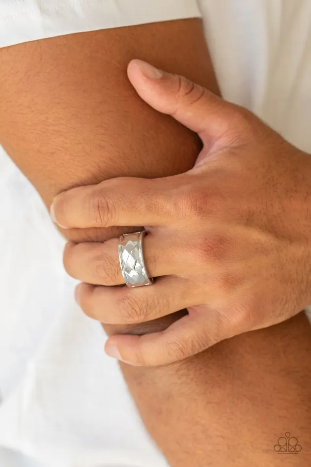 Rings Paparazzi Ring Warm Ups Silver Paparazzi Jewelry