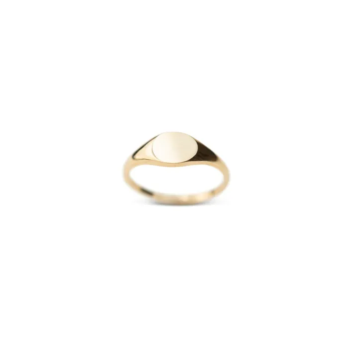 Rings TheRoseGypsy 14k Gold Petite Signet Ring