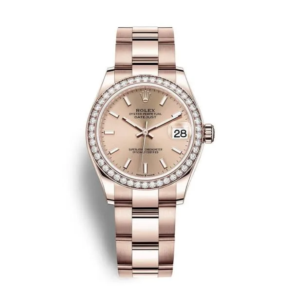 Rolex Bracelets Rolex Datejust 31mm Ref 278285rbr0017 Rose Dial Diamond Bezel 18K Rose Gold Oyster Bracelet Womens Watch Rolex Bracelets Rolex Datejust 31mm Ref 278285rbr0017 Rose Dial Diamond Bezel 18K Rose Gold Oyster Bracelet Womens Watch